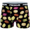 FREEGUN Boxer Homme Microfibre BEST MACARON Noir Multicolore