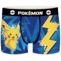 POKEMON Boxer Garçon Microfibre THU Bleu Jaune