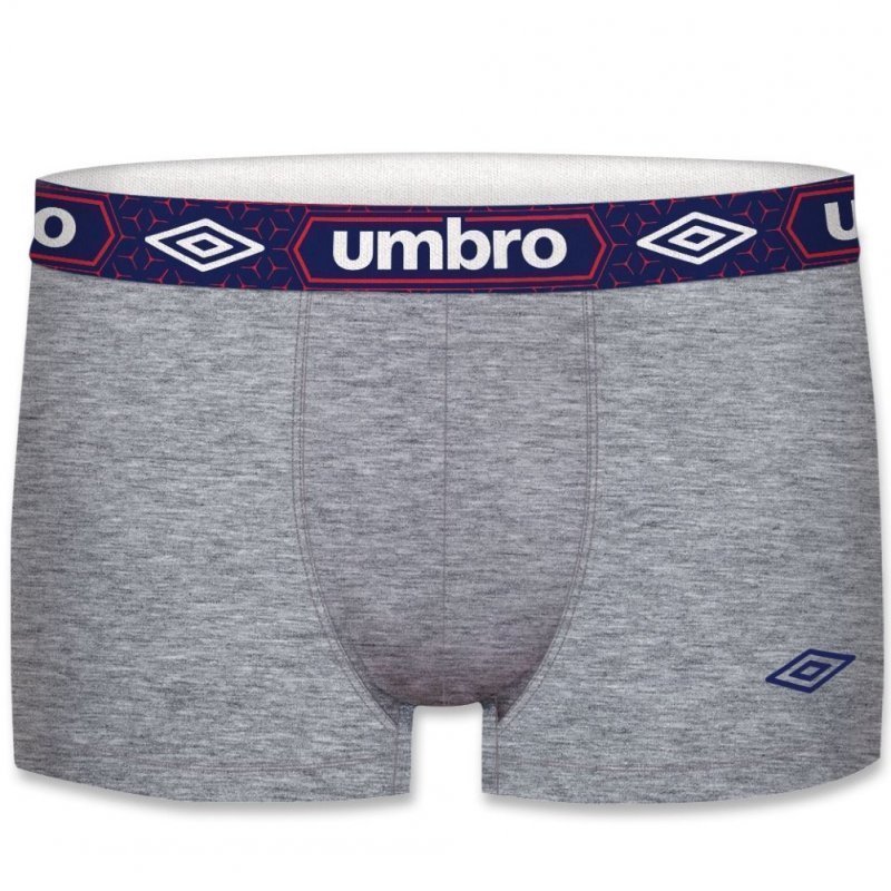 UMBRO Boxer Homme Coton BCASS4 Gris chiné