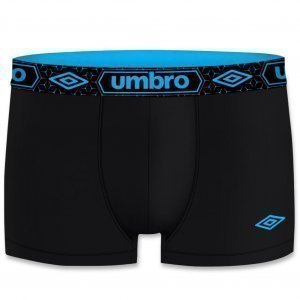 UMBRO Boxer Homme Coton BCASS5 Noir Bleu