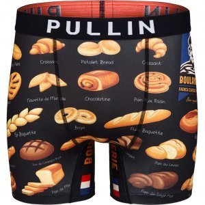 PULL IN Boxer Long Homme Microfibre BOULANGERIE Noir