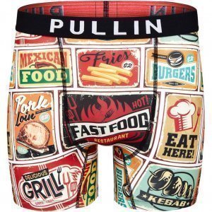 PULL IN Boxer Long Homme Microfibre FASTFOOD Multicolore