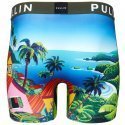 PULL IN Boxer Long Homme Microfibre GRENADINES Bleu