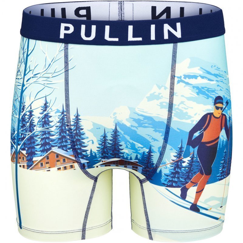 PULL IN Boxer Long Homme Microfibre MARTIN Bleu