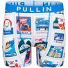 Boxer long Homme POSTALE Blanc et Bleu