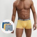 LOT DE 3 Boxer Sous-vêtements Homme POWERFULL Jaune et Bleu