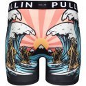 PULL IN Boxer Long Homme Microfibre SURFORDIE Bleu Rose