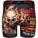 PULL IN Boxer Long Homme Microfibre MAXSPEED Noir Jaune