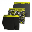 LOT DE 3 Boxer Sous-vêtements Garçon TRIO POP Noir et Gris