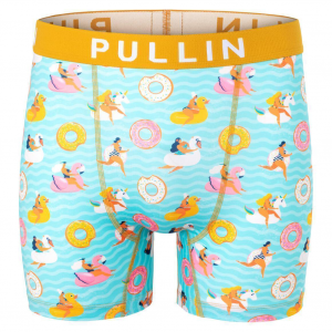 PULL IN Boxer Long Homme Microfibre FLOAT Bleu Jaune Moutarde PULL IN Boxer Long Homme Microfibre FLOAT Bleu Jaune Moutarde