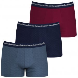 EMINENCE 3 Boxers Homme Coton BUSINESSPRINT Chevron Semi Bordeaux