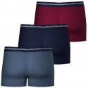 LOT DE 3 Boxer Sous-vêtements Homme BUSINESSPRINT Bleu et Bordeaux