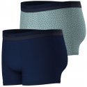 EMINENCE 2 Boxers Homme Coton Bio EDITION Marine Feuille vert