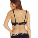 ATHENA Brassière Femme Coton EASY COLOR Noir