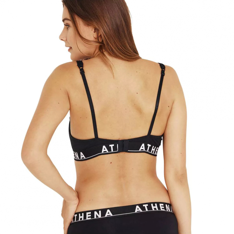 ATHENA Boxer Femme Coton EASY COLOR Noir