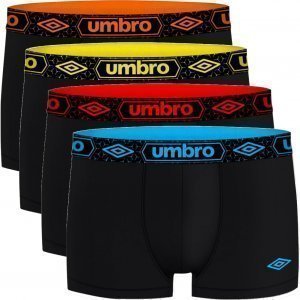 UMBRO Pack 4 Boxers Coton Homme BCASS5 Noir Multicolore