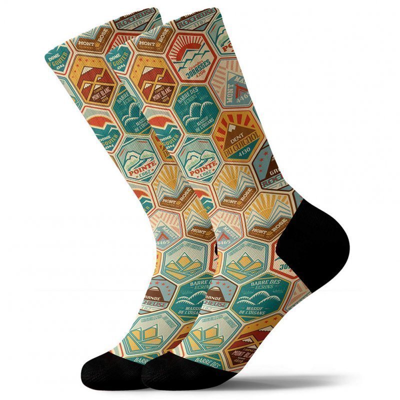 Chaussettes Homme PEAKS Vert et Beige