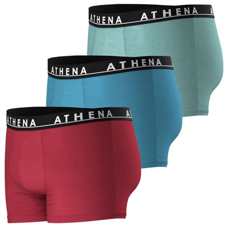 LOT DE 3 Boxer Sous-vêtements Homme EASYCOLOR Rouge et Bleu