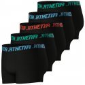 LOT DE 5 Boxer Sous-vêtements Homme ECOPACK MODE Noir et Noir