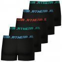LOT DE 5 Boxer Sous-vêtements Homme ECOPACK MODE Noir et Noir