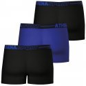 ATHENA Lot de 3 Boxers Homme Microfibre ECO PACK SPORT Noir Bleu