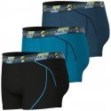 ATHENA Lot de 3 Boxers Homme Microfibre TRAINING DRY Noir Lac Croisière