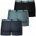 ATHENA 3 Boxers Homme Coton ENDURANCE 24H Bleu jean Gris Noir