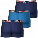 ATHENA Lot de 3 Boxers Homme Coton ENDURANCE 24H Marine Bleu