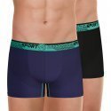 LOT DE 2 Boxer Sous-vêtements Homme RUNNING Noir et Marine