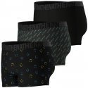 LOT DE 3 Boxer Sous-vêtements Homme EASYFUN Noir