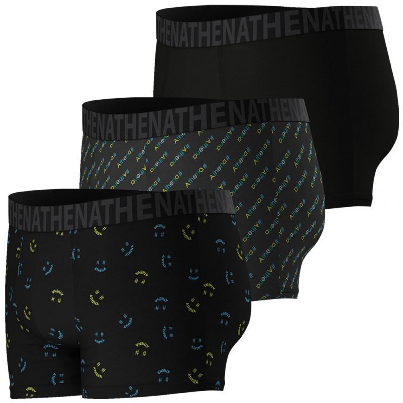 LOT DE 3 Boxer Sous-vêtements Homme EASYFUN Noir