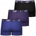 ATHENA Lot de 3 Boxers Homme Microfibre TRAINING DRY Bleu Violet Noir