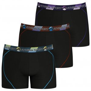 ATHENA 3 Boxers Homme TRAINING DRY Noir Jaune Rouge Violet