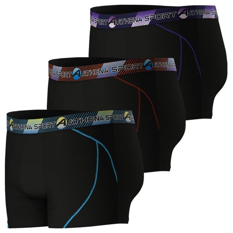LOT DE 3 Boxer Sous-vêtements Homme TRAINING DRY Noir