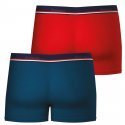 EMINENCE Lot de 2 Boxers Homme Coton FAIT EN FRANCE Bleu Rouge