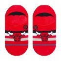 STANCE Invisibles Homme Coton BULLS ST NO SHOW Rouge Noir NBA