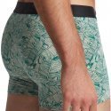 AUBADEMEN Boxer Homme Coton Modal GREP Vert Blanc