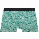 AUBADEMEN Boxer Homme Coton Modal GREP Vert Blanc