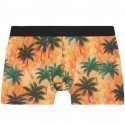 AUBADEMEN Boxer Homme Coton Modal PAMI Orange Vert