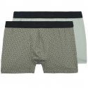 LOT DE 2 Boxer Sous-vêtements Homme DUO Vert et Noir