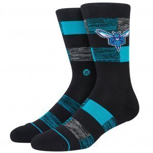STANCE Chaussettes Homme Coton HORNETS CRYPTIC Noir Cyan NBA