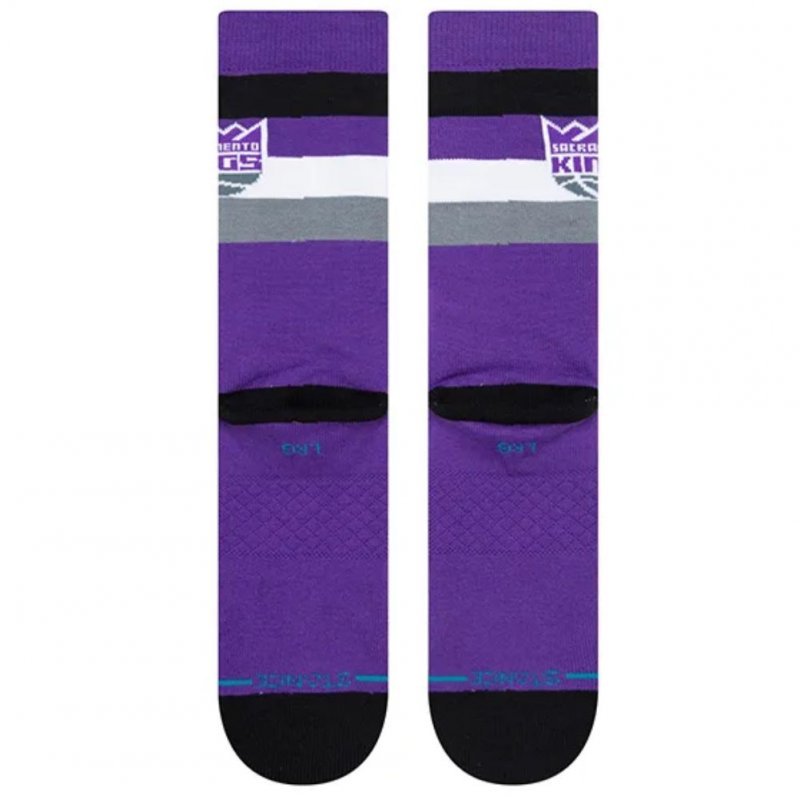 STANCE Chaussettes Homme Coton KINGS ST CREW Violet Noir NBA