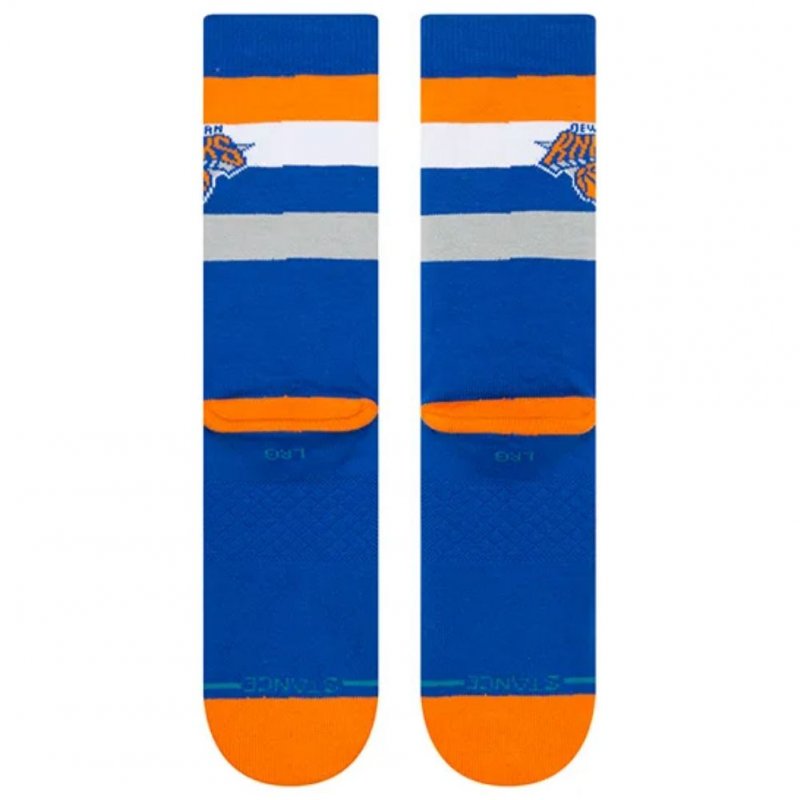 STANCE Chaussettes Homme Coton KNICKS ST CREW Bleu Orange NBA