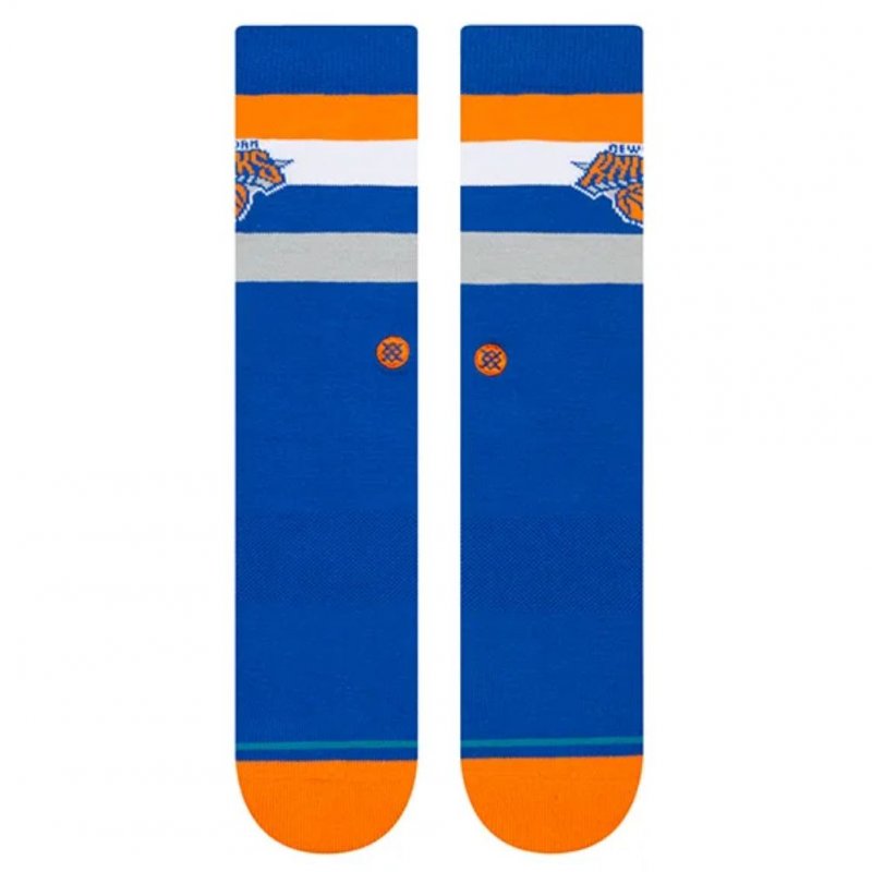 STANCE Chaussettes Homme Coton KNICKS ST CREW Bleu Orange NBA