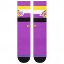 STANCE Chaussettes Homme Coton LAKERS ST CREW Violet Jaune NBA