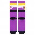 STANCE Chaussettes Homme Coton LAKERS ST CREW Violet Jaune NBA