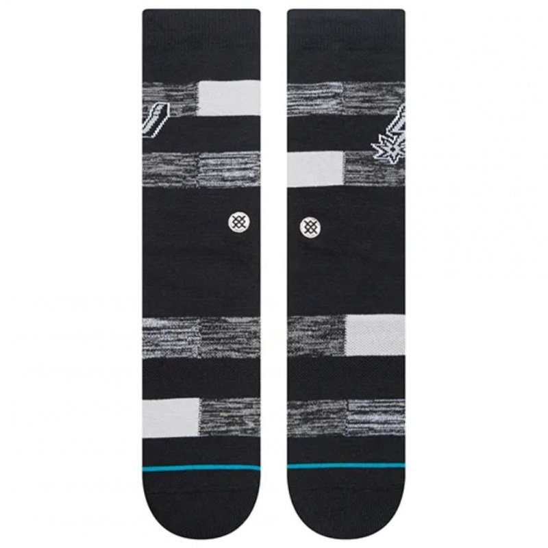 STANCE Chaussettes Homme Coton SPURS CRYPTIC Noir Gris NBA