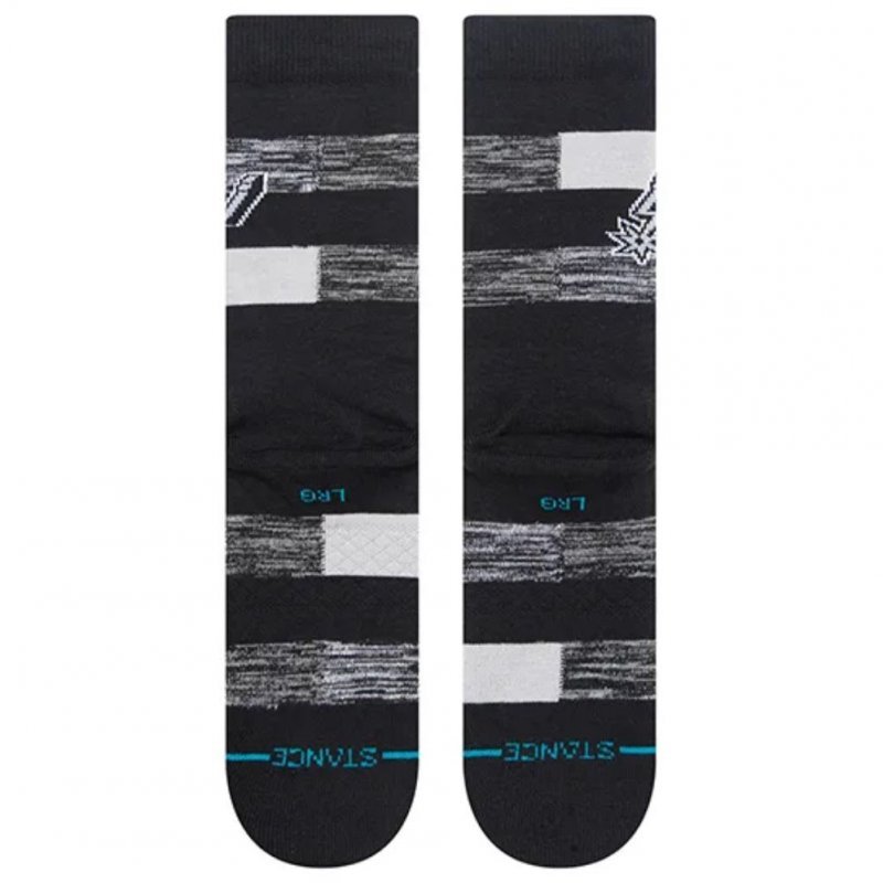 STANCE Chaussettes Homme Coton SPURS CRYPTIC Noir Gris NBA