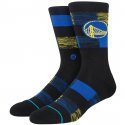 STANCE Chaussettes Homme Coton WARRIORS CRYPTIC Noir Bleu NBA