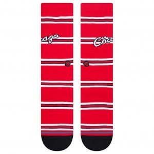 STANCE Chaussettes Homme Coton CLASSICS BULLS Rouge Noir NBA
